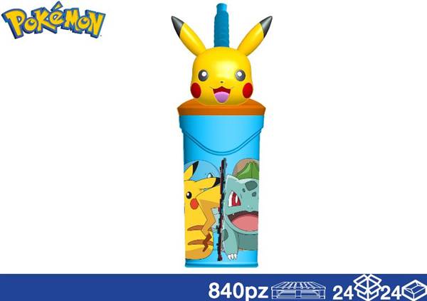EOL BICCHIERE C/CANNUCCIA 360ML POKEMON 