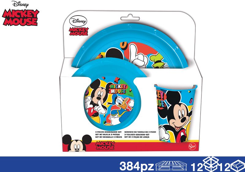 EOL FOOD PIATTI + BICCH 3PZ MICKEY
