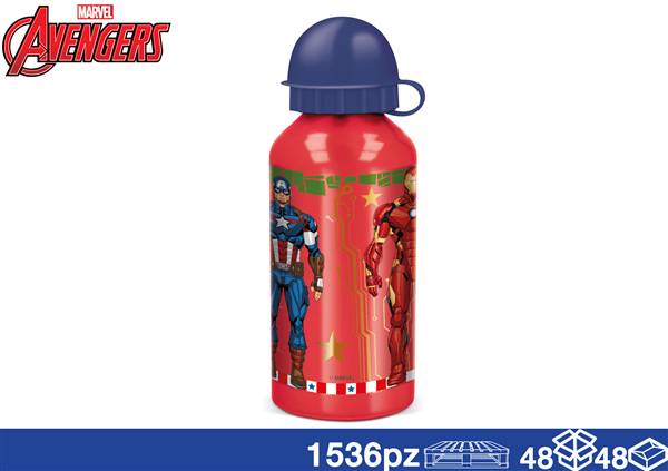 EOL BORRACCIA ALLUMINIO 400ML AVENGERS 