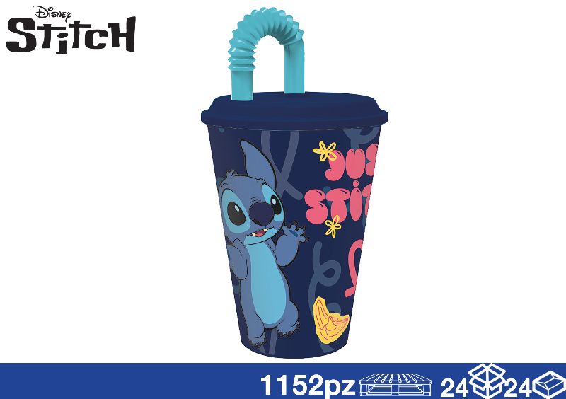 EOL BICCHIERE BIMBI C/CANN 430ML STITCH