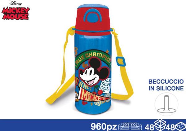 EOL BORRACCIA ALLUMINIO 730ML MICKEY CON TRACOLLA
