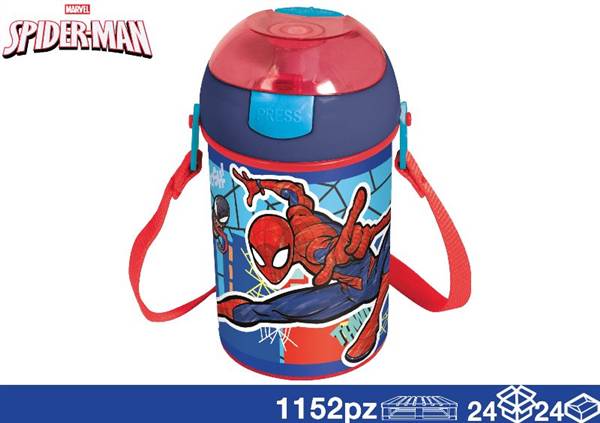EOL BORRACCIA C/TRACOLLA 450ML SPIDERMAN 
