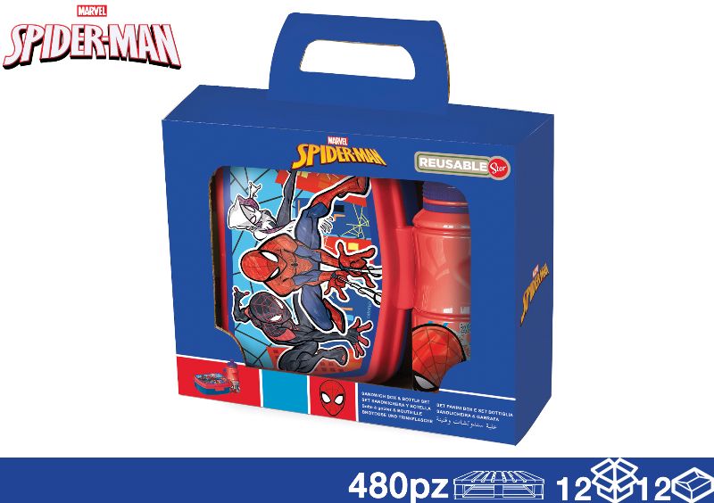 EOL BORRACCIA + PORTAPRANZO SPIDERMAN