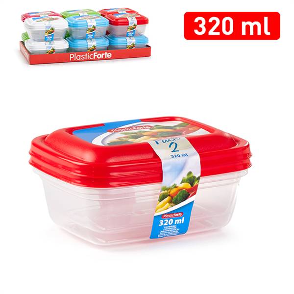 PLASTICFORTE CONTENITORI 2PZ 320ML 
