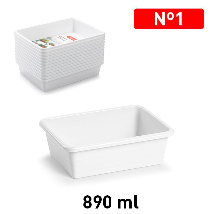 PLASTICFORTE VASSOIO BIANCO XS 890ML
