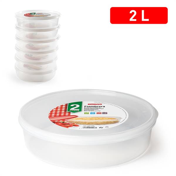 PLASTICFORTE CONTENITORE FRITTATA 2LT TRASPARENTE