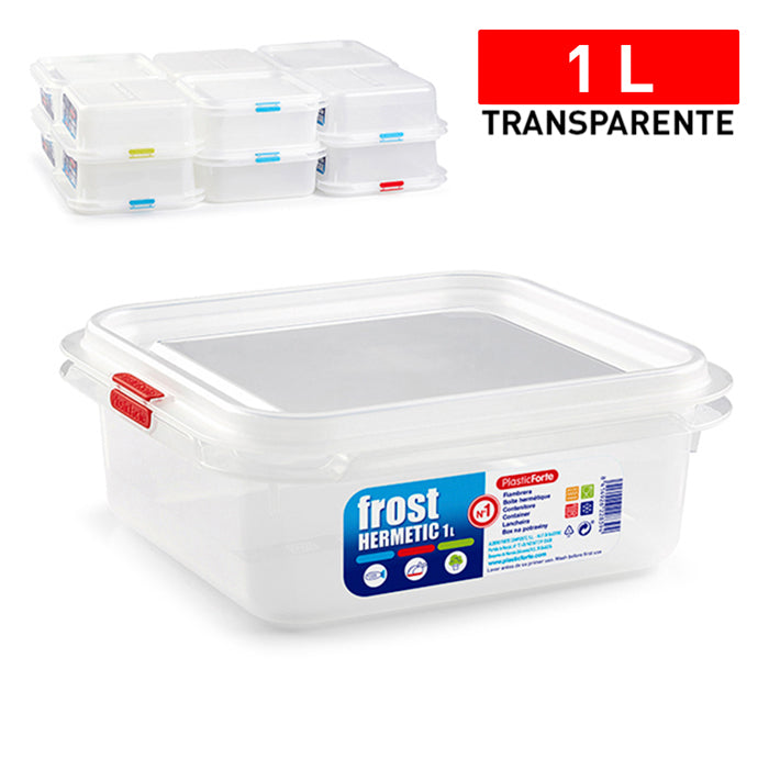 PLASTICFORTE CONTEN FROST N°1 1LT QUADR BASSO TRASPARENTE