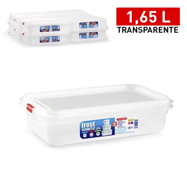 PLASTICFORTE CONTENITORE FROST 1,65L RET BASSO TRASPARENTE  N°3