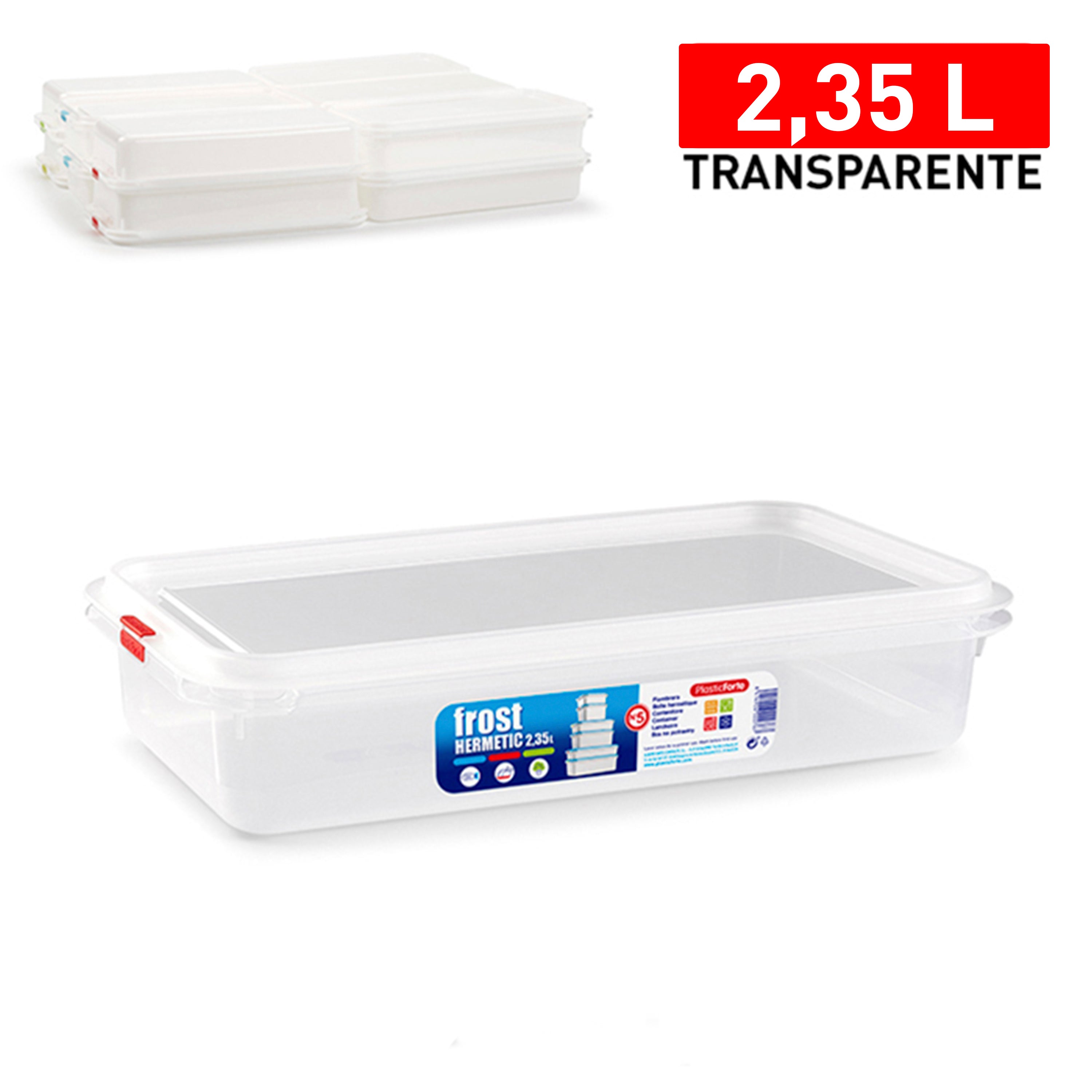 PLASTICFORTE CONTEN FROST N°5 2,35LT RET BASSO TRASPARENTE