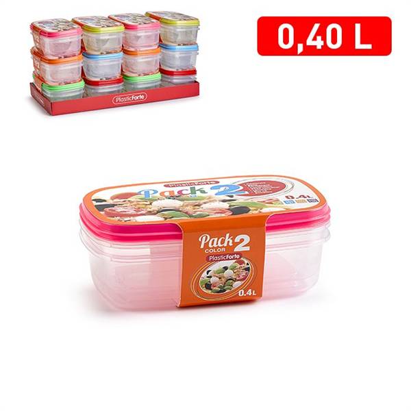PLASTICFORTE CONTENITORI 2PZ 0,4LT 