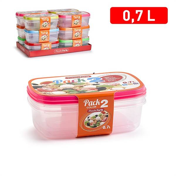 PLASTICFORTE CONTENITORI 2PZ 0,7LT 