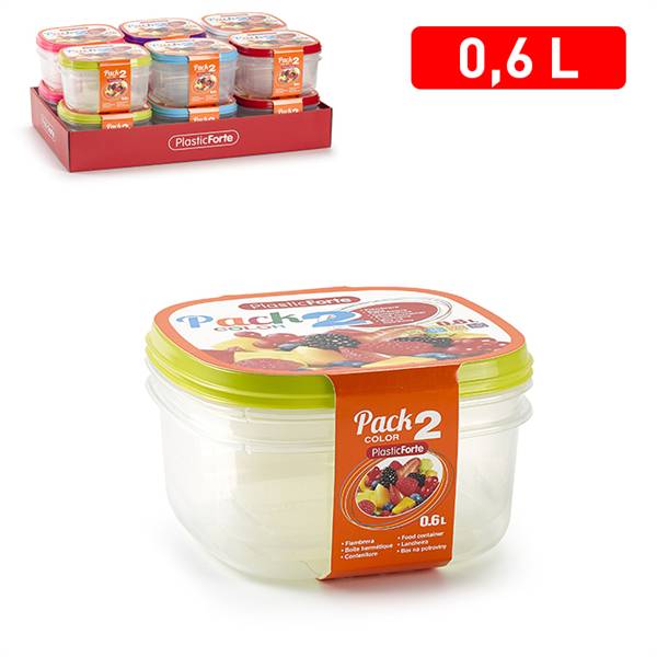 PLASTICFORTE CONTENITORI 2PZ 0,6LT 