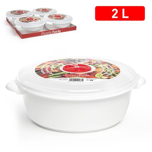 PLASTICFORTE CONTENITORE MICROONDE 2L 