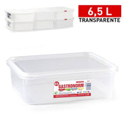 PLASTICFORTE CONTENITORE FROST 6,5LT RET TRASPARENTE N°7