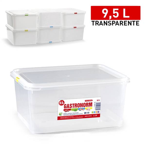 PLASTICFORTE CONTENITORE FROST 9,5LT TRASPARENTE N°8