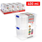 PLASTICFORTE SET 2 MINI SCATOLE 400ML