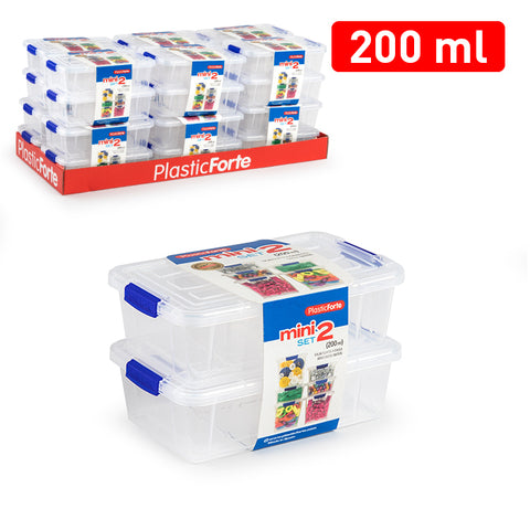 Plasticforte Set 2 Mini Scatole 200ml