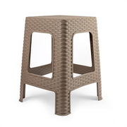 PLASTICFORTE SGABELLO RATTAN TAUPE GRAND 