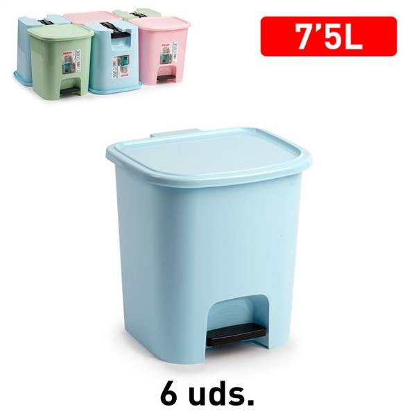 PLASTICFORTE PATTUMIERA A PED CUBE 7,5L 