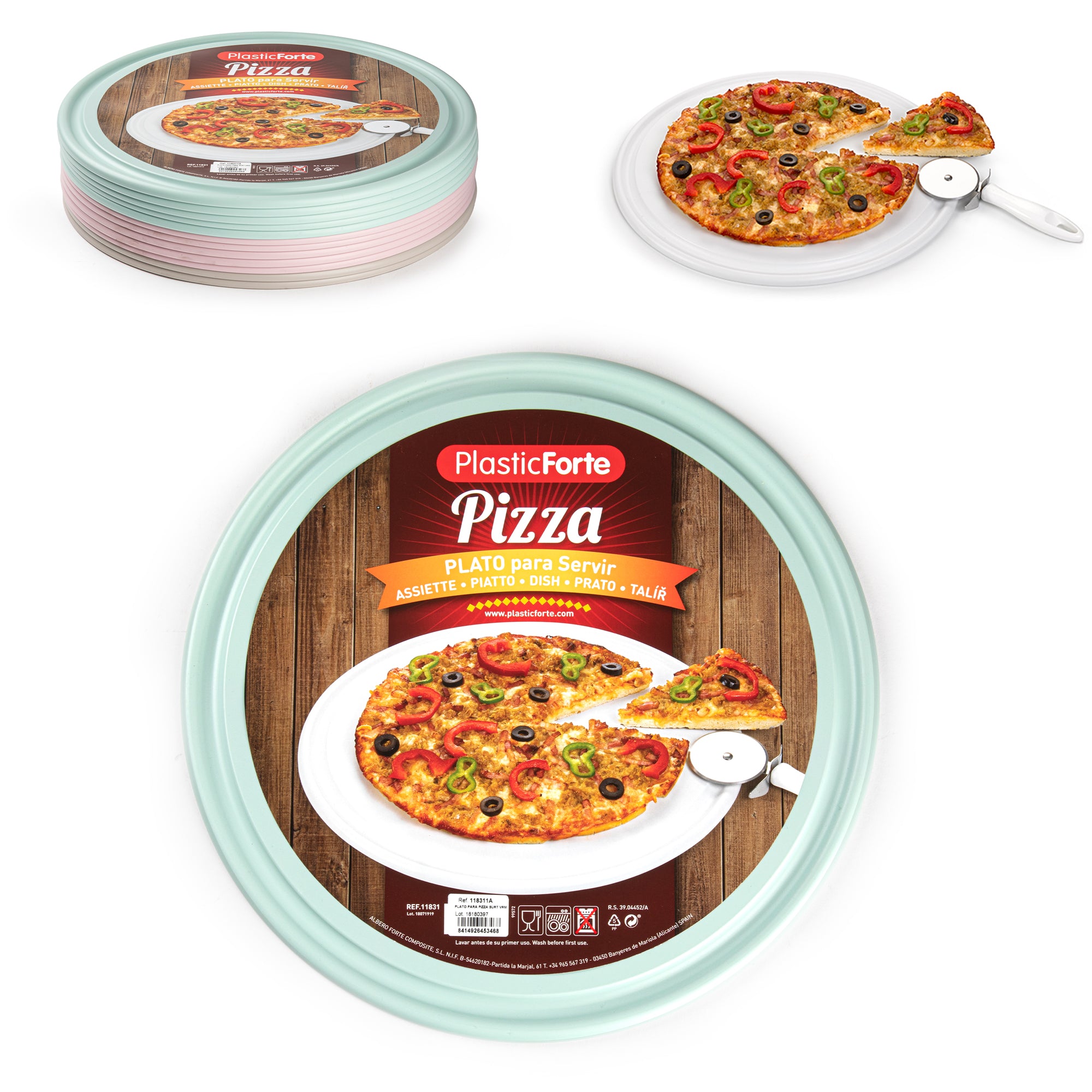 PLASTICFORTE PIATTO PER PIZZA SURT VRM
