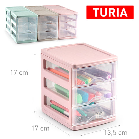 PLASTICFORTE CASSETTIERA 3CASSETTI TURIA - Infinity Home Store