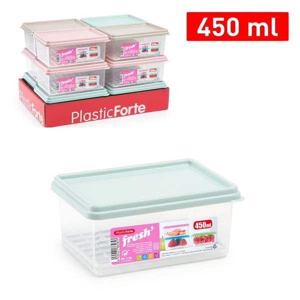 PLASTICFORTE CONTENITORE CON GRIGL 450ML SURT VRM