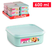 PLASTICFORTE CONTEN QUAD 600ML BASSO SURT VRM COMBI