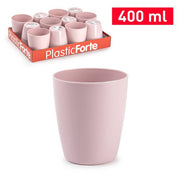 PLASTICFORTE BICCHIERE ACQUA ROSA PALO 