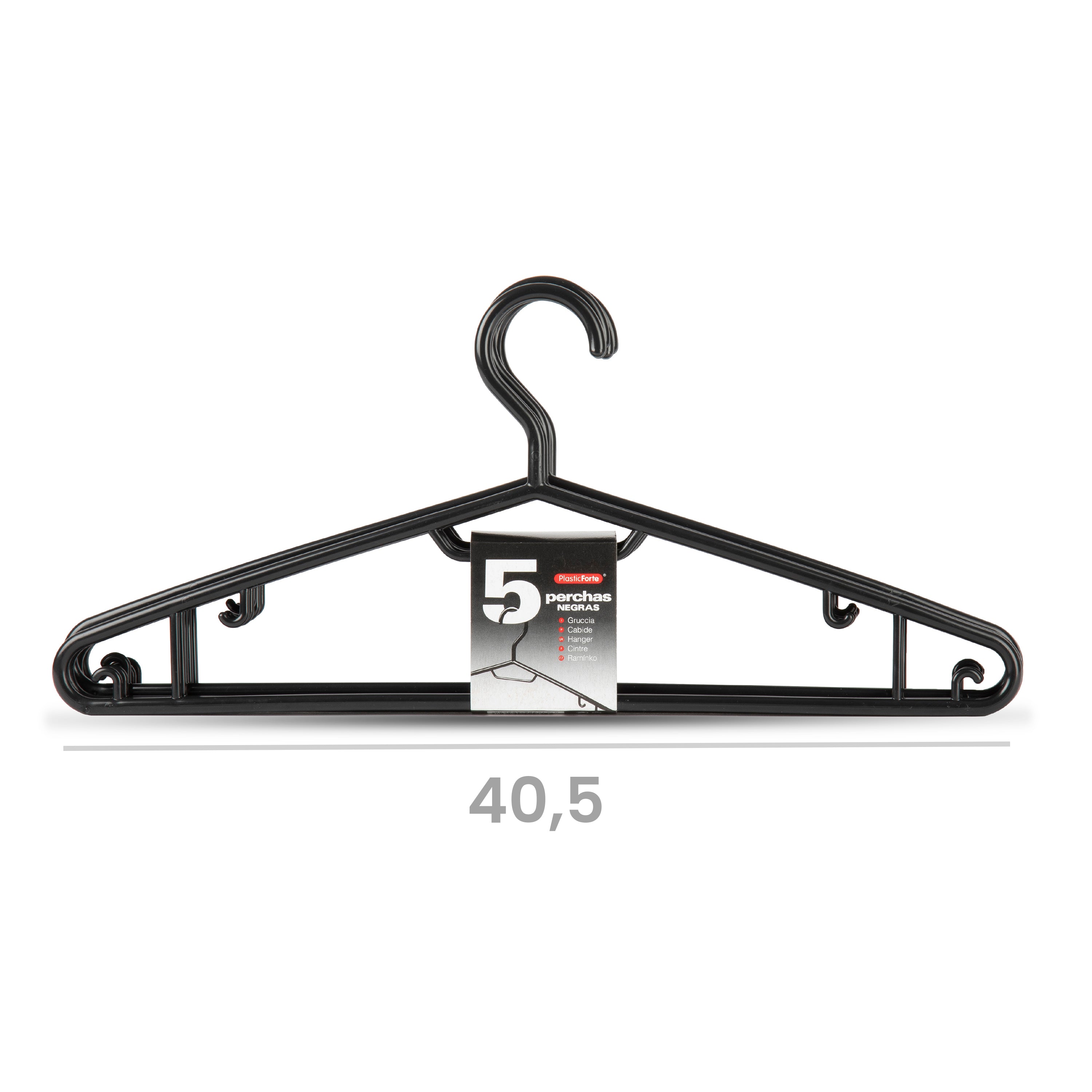 PLASTICFORTE PACK 5 PORTABITI NERO