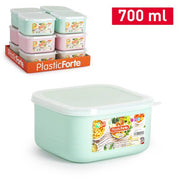 PLASTICFORTE CONTENITORE BENTO 700ML QUA SURT VRM COMBI