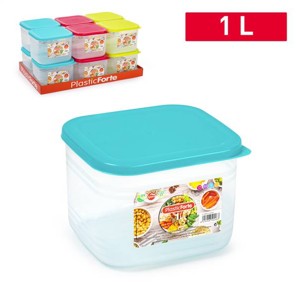 PLASTICFORTE CONTENITORE BENTO 1LT QUADR 
