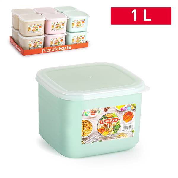 PLASTICFORTE CONTENITORE BENTO 1LT QUADR SURT VRM COMBI