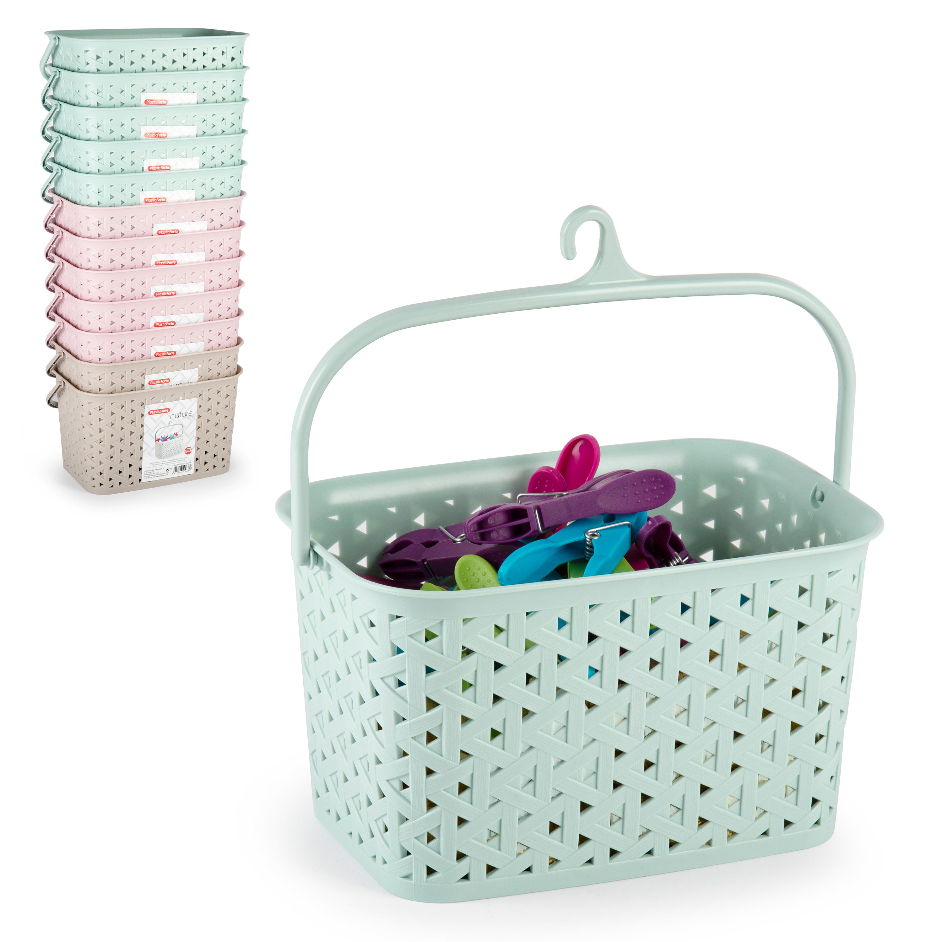 PLASTICFORTE CESTELLO PER MOLLETTE NATUR