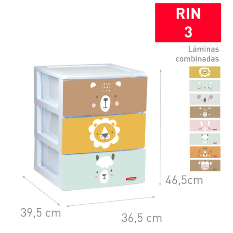 Plasticforte Cassettiera 3cass Zoo