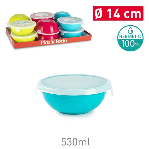 PLASTICFORTE CIOTOLA CON COPERCHIO 14CM 