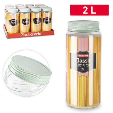 PLASTICFORTE BARATTOLO CLASSIC 2LT SURT VRM - Infinity Home Store