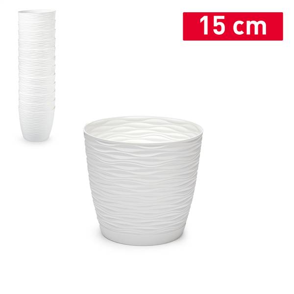 PLASTICFORTE VASO WIND 15CM BLANCO ROTO 