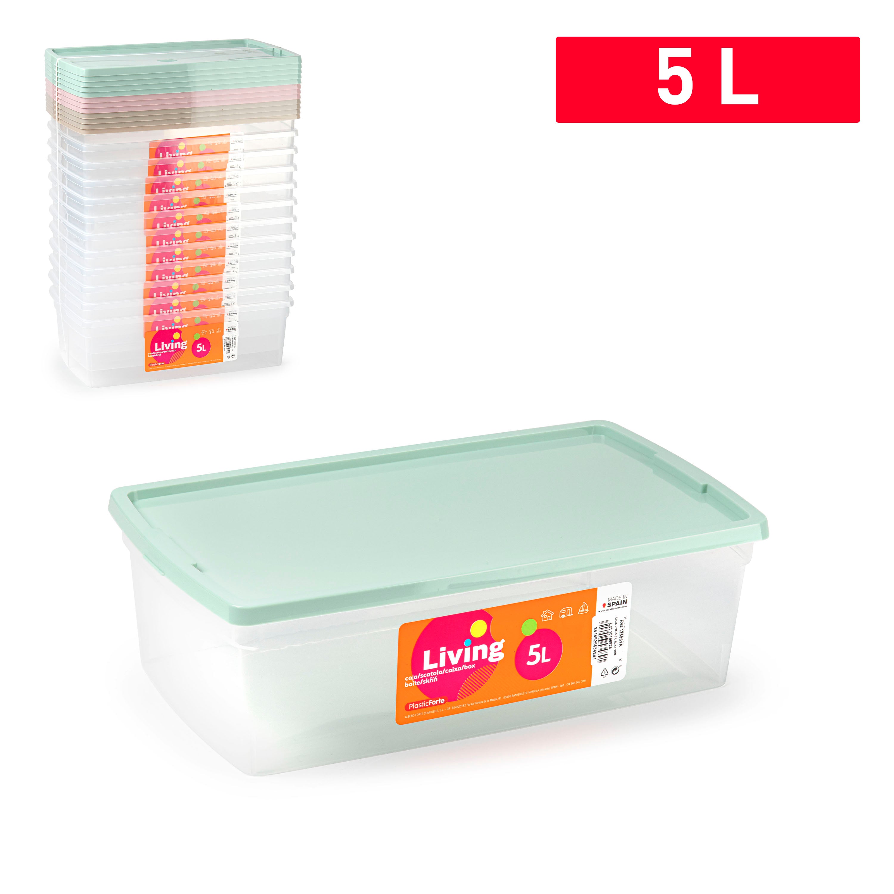 PLASTICFORTE SCATOLA MULTIUSO LIVING 5L SURT VRM