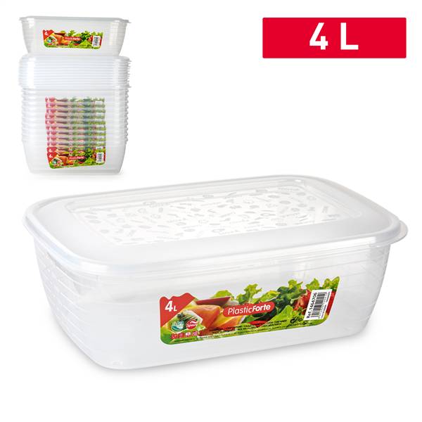 PLASTICFORTE CONTENITORE CLASSIC 4LT TRASPARENTE