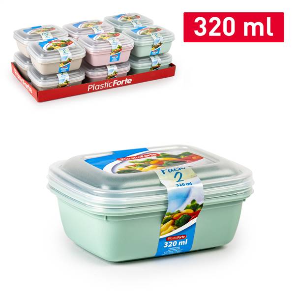 PLASTICFORTE CONTENITORI 2PZ 320ML SURT VRM COMBI