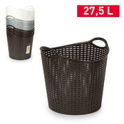 PLASTICFORTE CESTINO RATTAN 27,5 L 40X37 