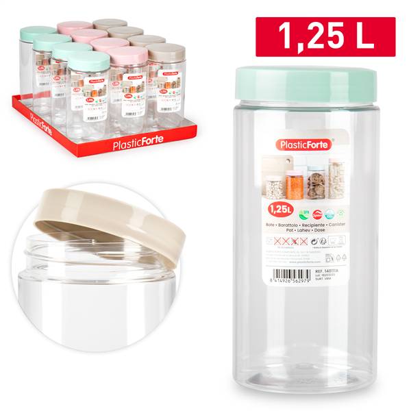 PLASTICFORTE BARATTOLO MONTECARLO 1,25L SURT VRM