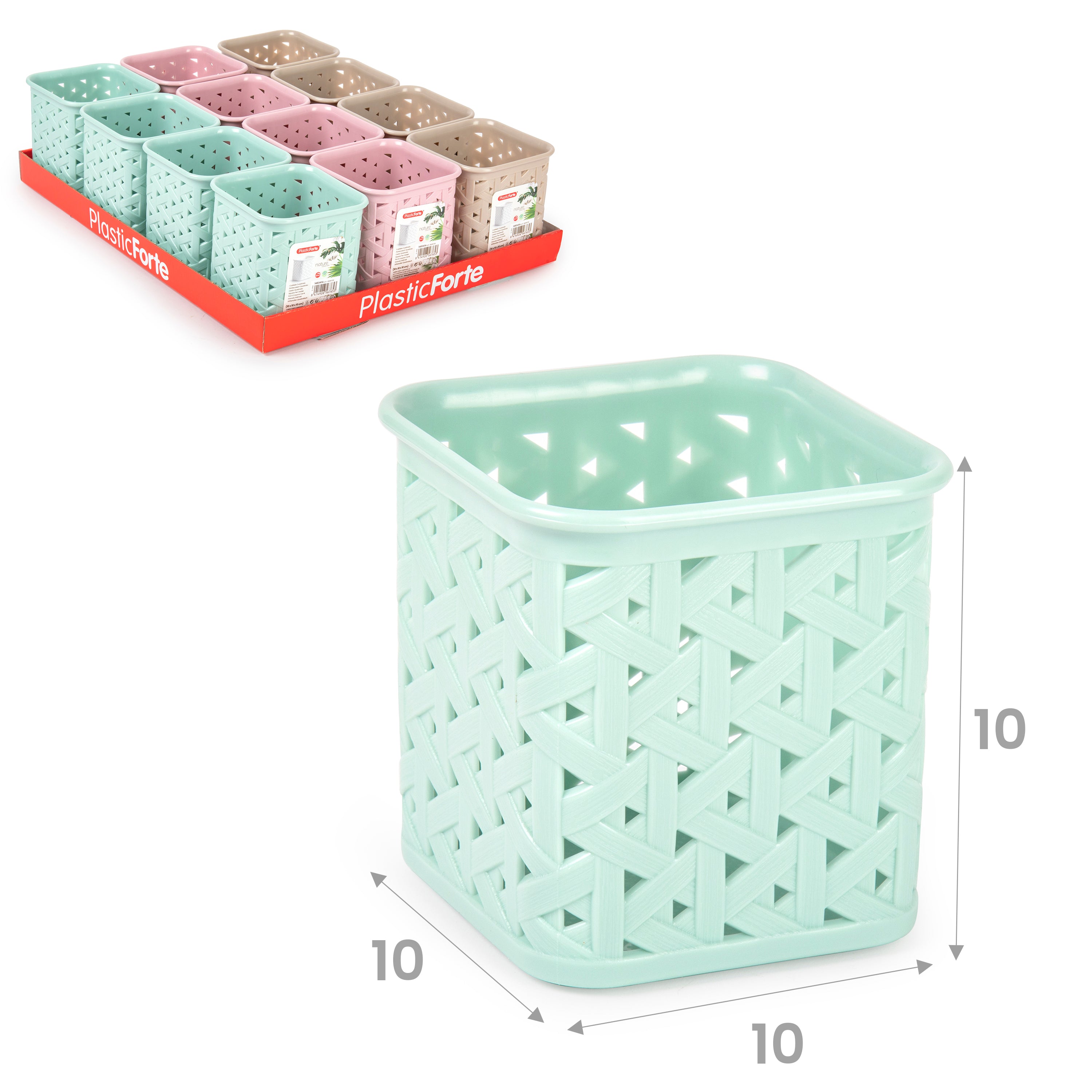 PLASTICFORTE PORTACCESSORI NATURE QUADRA