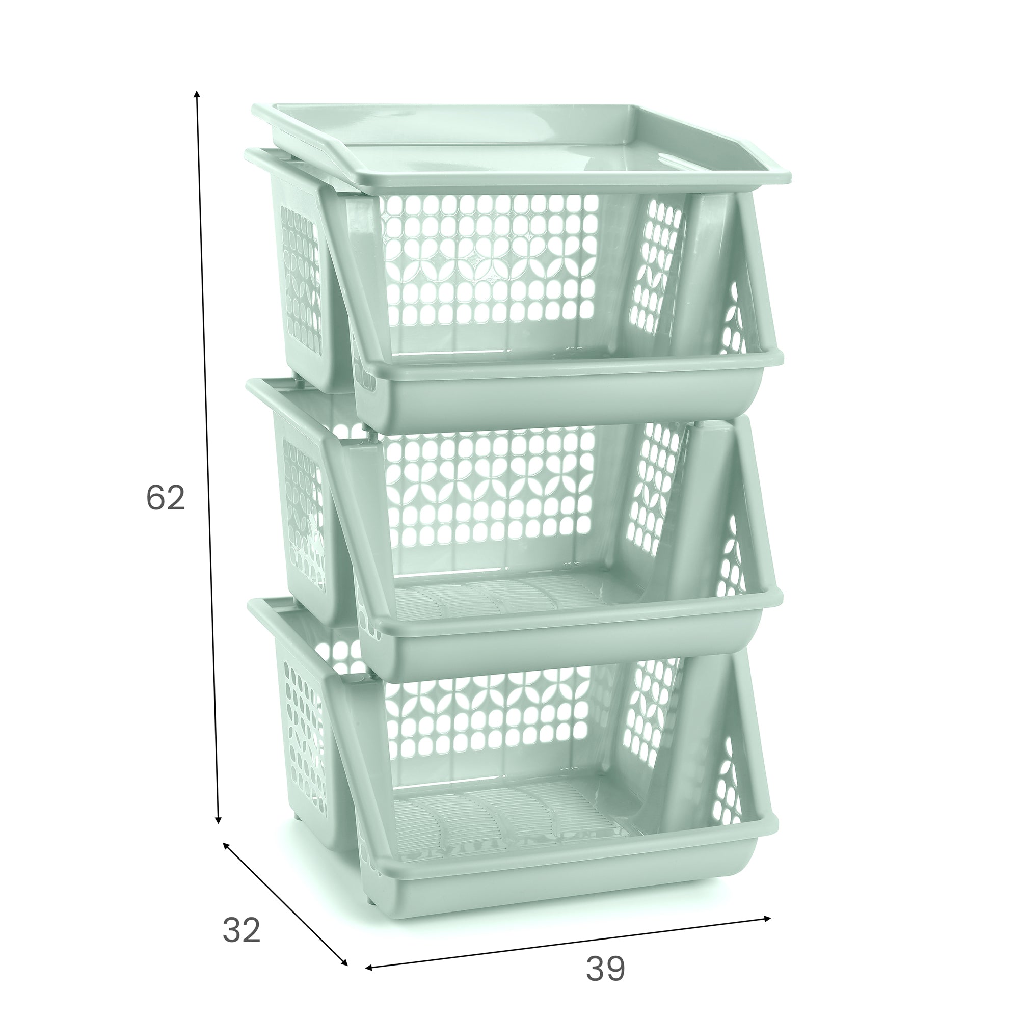 PLASTICFORTE SET 3 SCAFFALI VER 62X32X39 CM