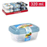 PLASTICFORTE CONTENITORI 2PZ 320ML SURTIDO BAG