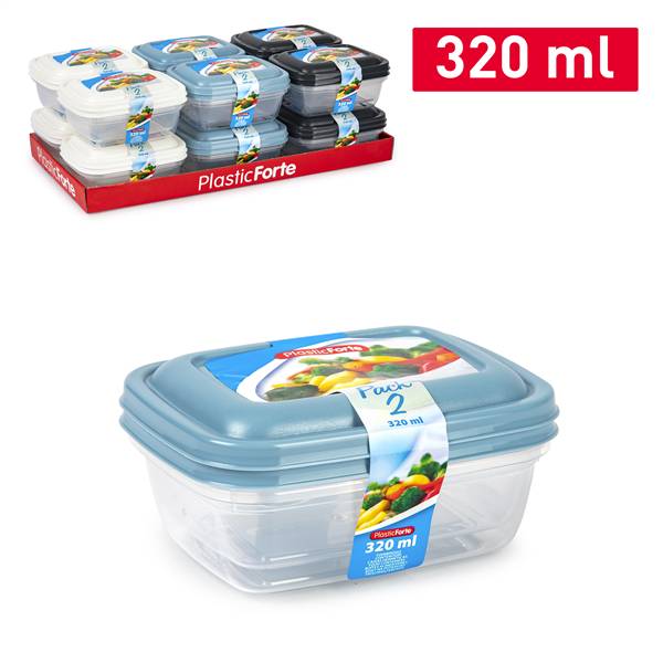 PLASTICFORTE CONTENITORI 2PZ 320ML SURTIDO BAG