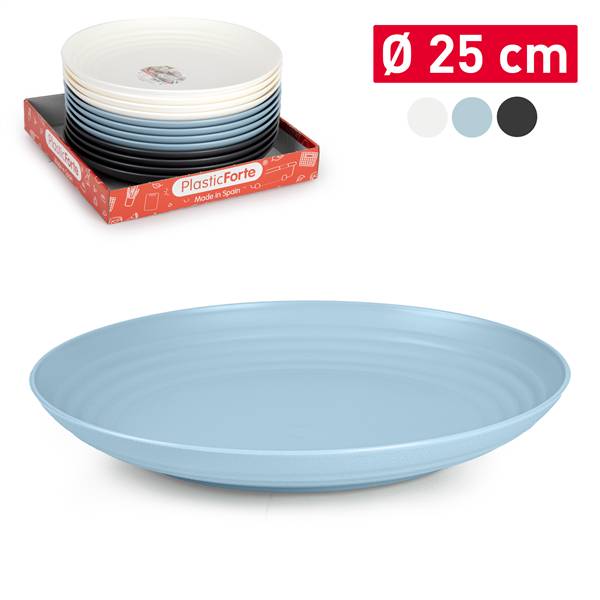 PLASTICFORTE PIATTO CLASSIC 25CM SURTIDO BAG