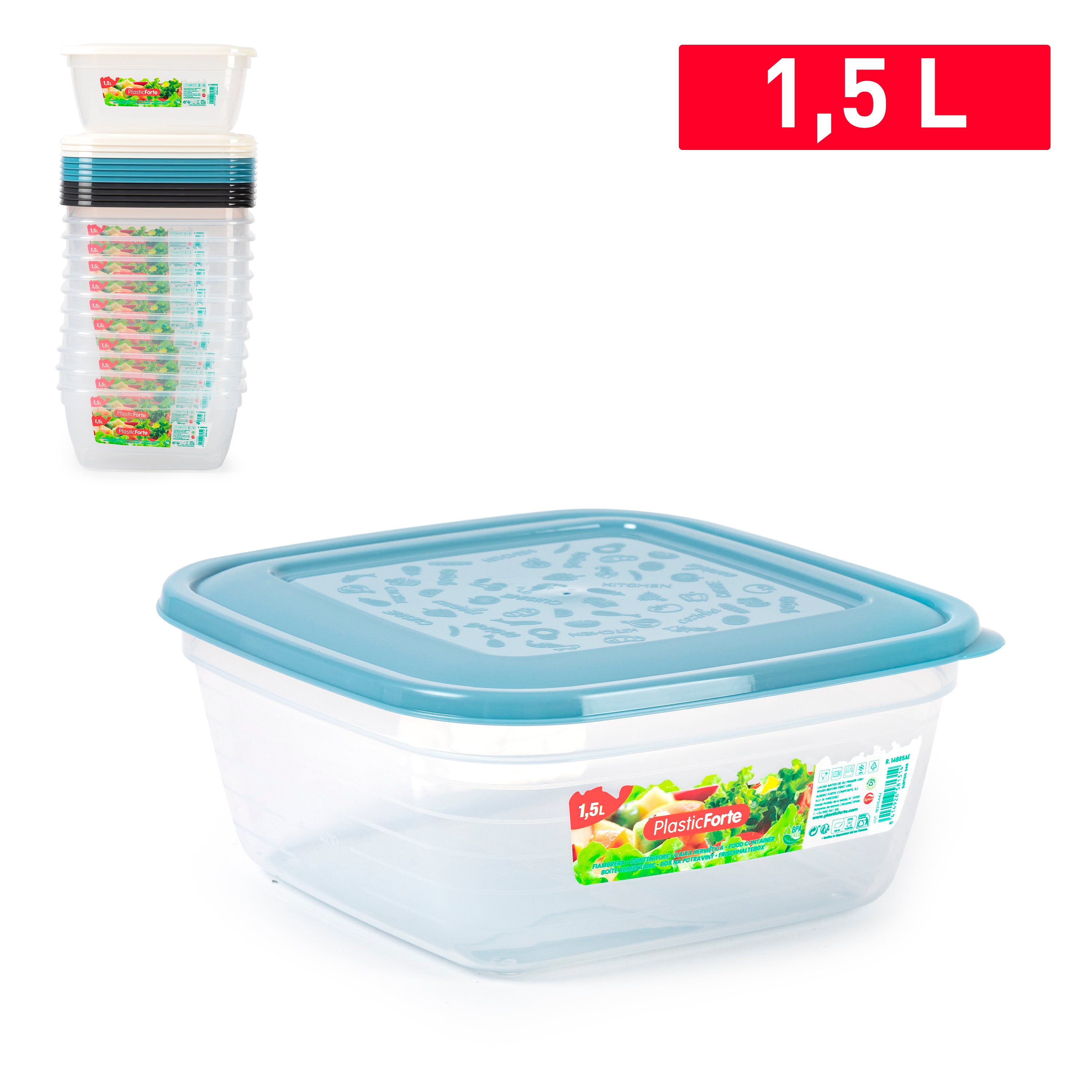 PLASTICFORTE CONTENITORE CLASSIC 1,5L 1,5LT SURTIDO BAG