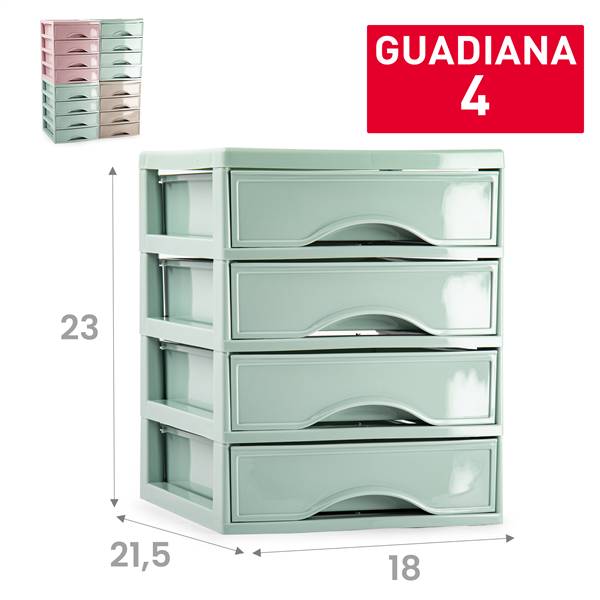 PLASTICFORTE CASSETTIERA GUADIANA 4CASS 