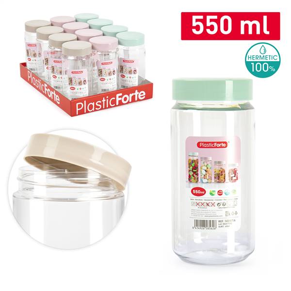 PLASTICFORTE BARATTOLO MONTECARLO 550ML 